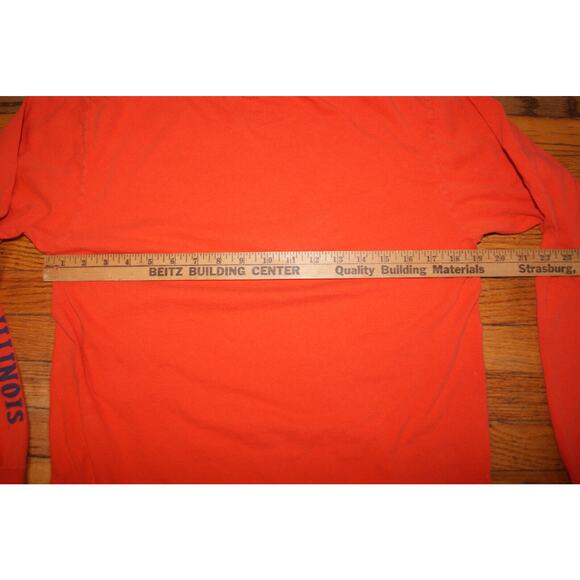VTG Y2K ILLINOIS FIGHTING ILLINI NIKE Team Center Swoosh S Long Sleeve TShirt - Picture 6 of 10